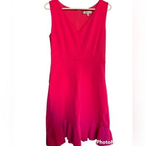 Bright pink flirty dress